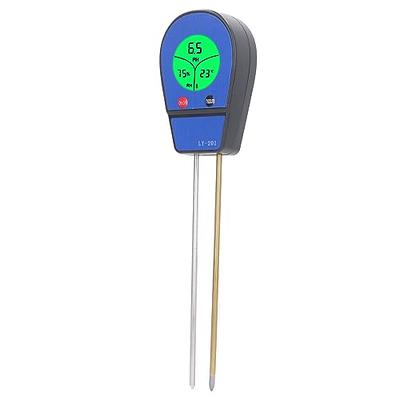 Xuhal 6 Pcs 3 in 1 Soil Tester Kit Long Probe Soil Moisture Meter Light and  pH Tester for House Plants, Soil Hygrometer Sensor Meter for Home Garden