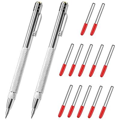 4 Pack Tungsten Carbide Scriber with Magnet, Aluminium Etching Engraving Pen  with 8 Replacement Marking Tip, Great for Glass/Ceramics/Metal Sheet -  Yahoo Shopping