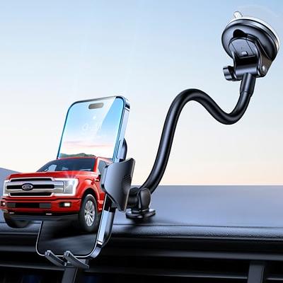 APPS2Car Suction Cup Phone Holder Windshield/Dashboard/Window, Universal  Suction Cup Car Phone Holder Mount with Sticky Gel Pad, Compatible with