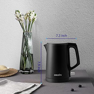 Dezin Electric Kettle, 0.8L Portable Travel Kettle with Double Wall  Construction, 304 Stainless Steel Electric Tea Kettle for Business Trip,  Small Electric Kettle with Auto Shut-Off (Without Cup) - Yahoo Shopping