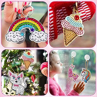  Labeol Arts and Crafts for Kids Ages 8-12 - Creat Your Own GEM  Keychains-5D Diamond Art by Numbers GEM Art Kits for Kids Girls Toddler  Crafts Age 6-7 6-8 10-12… (Animal) 