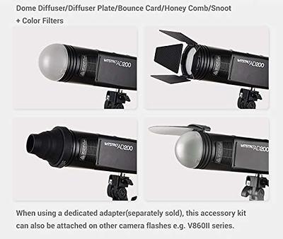 Godox V1-C Round Head Camera Flash Speedlite with Godox AK-R1 Accessories  Kit