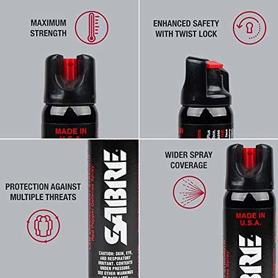 3 Police Magnum pepper spray 2 ounce Stream Twist Lock Safety Defense  Protection