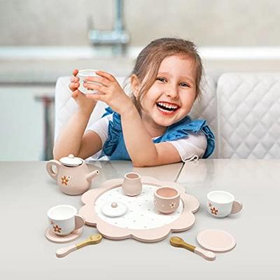 Giant bean Wooden Ice Cream, Coffee and Frozen Treat 3-in-1 Counter  Playset, 25 PCS Toddler Pretend Play Kitchen Accessories, Kids Wooden Toys  for 1+