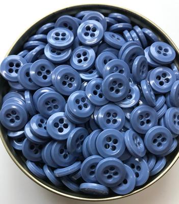 Medium Blue Button, Med Buttons, 4 Hole Lot Of 10-50-100-500 Buttons -  Internal Colored 1/2