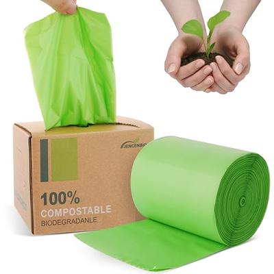 AYOTEE 100% Compostable Trash Bags, Small Compost Bags 1.3 Gallon