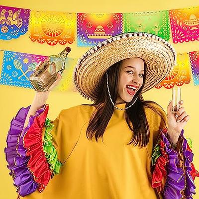 Mexican Cinco De Mayo Papel Picado Banner, 5 PK, Fiesta Mexicana