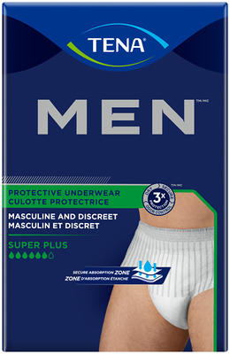 TENA MEN Protective Incontinence Underwear, Super Absorbency Size XL ...