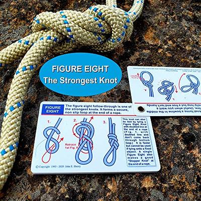 Knot Tying Kit  Pro-Knot Best Rope Knot Cards, two practice cords