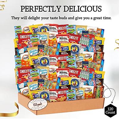 Fun Flavors Box Favorite American Snack Sampler Care Package - 20 Snacks  Variety Assortment of Chips, Cookies, Candy, Bars, Favorite Snacks Gift Box