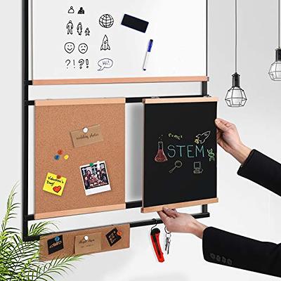 Yeaqee Framed Bulletin Board 48 x 36 Inch Black Large Cork Bulletin Dry  Erase Combo Board, Magnetic Presentation Whiteboard Bulletin Combination  Board Wall Mounted Notice Board for Home Office School - Yahoo Shopping