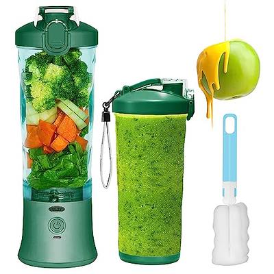 Portable Blender Personal Blender for Shakes and Smoothies with 20 Oz  Travel Cup and Lid for Traveling, Outdoor, Gym, Office. (Black)