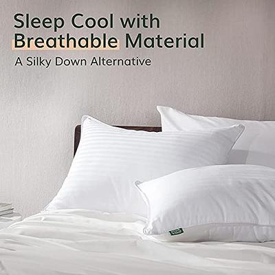 Cooling Bed Pillows Standard Queen Size Set of 2 Pillow Sleeping Cool Gel  Sleep