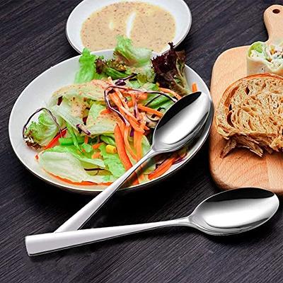 6 Pieces large Soup Spoons, Stainless Steel Spoon