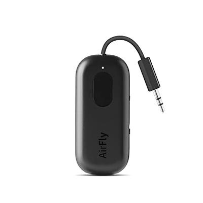  Twelve South AirFly SE, Premium Bluetooth Wireless Audio  Transmitter for AirPods or Wireless Headphones - Use with Any 3.5 mm Audio  Jack for In-Flight, TV, Gym and Tablets, White, 1 by