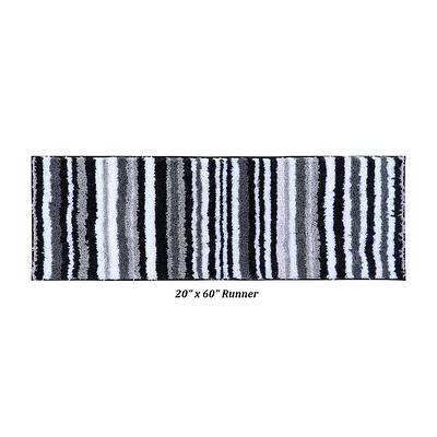 Better Trends Griffie Collection 20 in. x 32 in. Gray Polyester