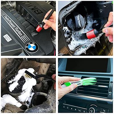 HMPLL 10pcs Auto Car Detailing Brush Set Car Interior Cleaning Kit