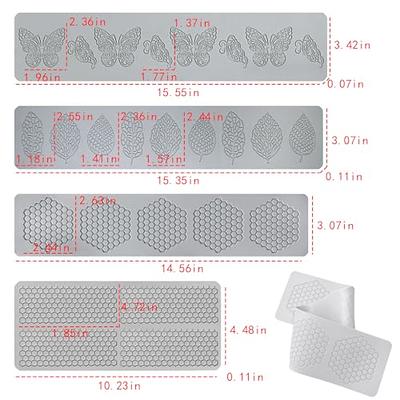 4PCS Fondant Molds Honeycomb Leaf Butterfly Molds Silicone Baking Molds,  Hollow 3D Tuile Cake Molds, Polymer Clay Molds for Baking, Resin, Clay,  Sugar Craft, Dessert Cake Decoration - Yahoo Shopping