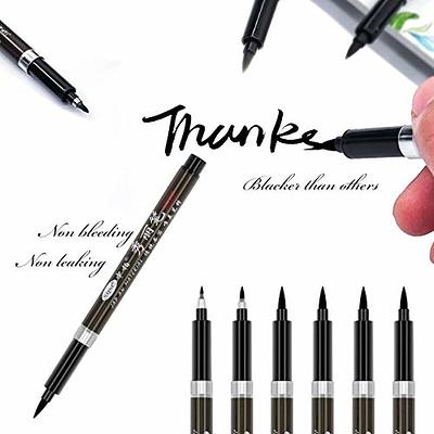 Tebik Hand Lettering Pens, 15 Pack Calligraphy Brush Pen Markers Black Ink  for Beginners Writing, Lettering, Journaling, Art Drawing, Signature,  Illustrations and Office School Supplies