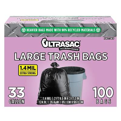 Qualiazero 21 Gallon Drawstring Trash Bag - 45 Bags - Unscented