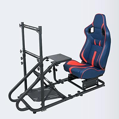 MoNiBloom Racing Steering Wheel Stand Cockpit with Racing Seat