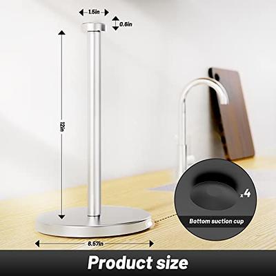 VEHHE Paper Towel Holder Countertop, Perfect Tear Stand Silver