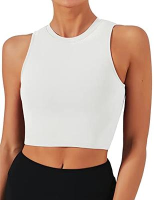 Natural Feelings Sports Bras for Women Removable Padded Yoga Tank Tops  Sleeveless Fitness Workout Running Crop Tops A-White - Yahoo Shopping