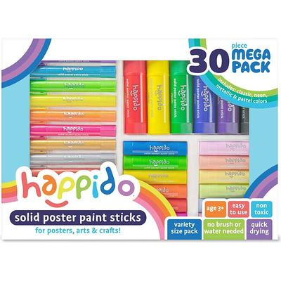 Happido: Solid Poster Paint Sticks - Mega Pack ()30 PC Set) - Kids Toys