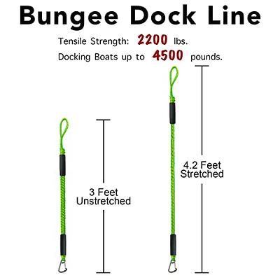 Boat Bungee Dock Line Mooring Rope For Boats Snubber, With