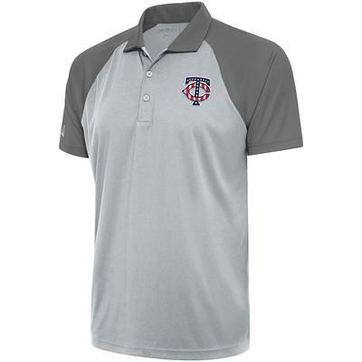 Atlanta Braves Antigua Patriotic Nova Polo - White/Steel