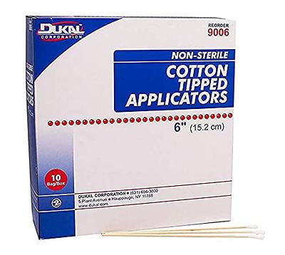 Dukal Cotton Tipped Applicators 6 inch. Pack of 1000 Swabsticks