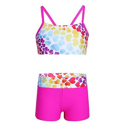  inhzoy Kids 2 Piece Sport Outfit Girls Crop Tank Tops