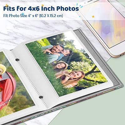 Photo Picture Album 4X6 300 Photos,Small Capacity Premium Leather