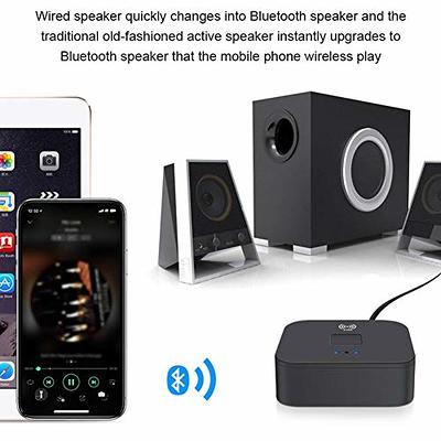 Bluetooth Receiver for Home Stereo RCA, 3.5mm AUX Wireless Audio Adapter  for Home and Car Stereo System,NFC-Enabled 