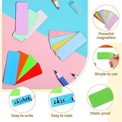Dry Erase Magnet Roll Dry Erase Magnetic Strip Blank Writable Name Tag  Reusable Magnetic Labels Sticker White Magnet Tape Roll Whiteboard Magnet  Tape