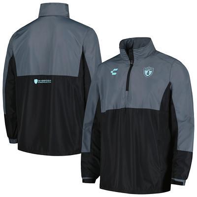 Men's Antigua Heather Gray Detroit Lions Metallic Logo Fortune Quarter-Zip  Jacket - Yahoo Shopping