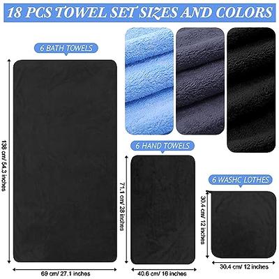 3 Piece Set Oversized Bath Sheet Towels (27 x 55 in/70*140cm