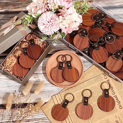 Sublimation Keychain Blanks, 6Pcs DIY Gift Blank Keychain with Key Rings