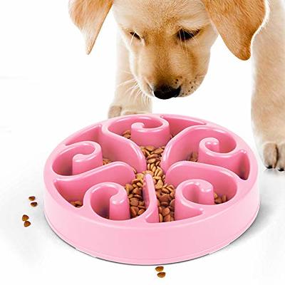 Tivray Slow Feeder Dog Bowls Ceramic, 1.5 Cups Dog Slow Feeder Bowl Puppy  Slow Feeding Bowl