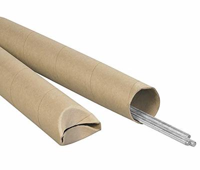 Office Depot Brand Kraft Mailing Tubes With Plastic Endcaps 2 x 12 Pack Of  50 - Office Depot