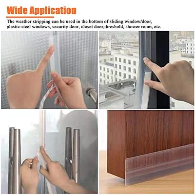 Weather Stripping Door Seal Strip - Silicone Sealing Tape for Weather  Stripping Around Doors Windows Showers Etc. - Tough and Flexible Door  Weather