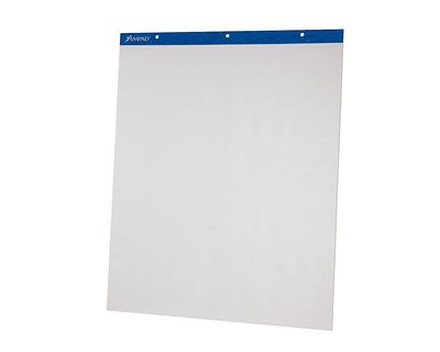 Ampad Flip Charts/Easel Pads, 27 x 34; 3 hole Drilled, UnRuled, 50 Sheets