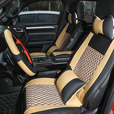 BBTO 21 Pcs Leather Full Set Car Seat Cover Including Front Rear Car Seat  Covers for