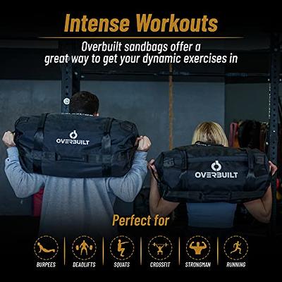 Overbuilt Sandbag Workout Equipment for Exercise, Heavy Duty Weighted Bag  with Handles for Home Gym, Crossfit Training, Conditioning, and Strongman,  Lifting Weights for Fitness - Yahoo Shopping