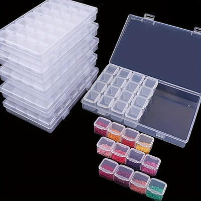 Mini Beads Storage Box Clear Plastic Accessory Organizer Box - Temu