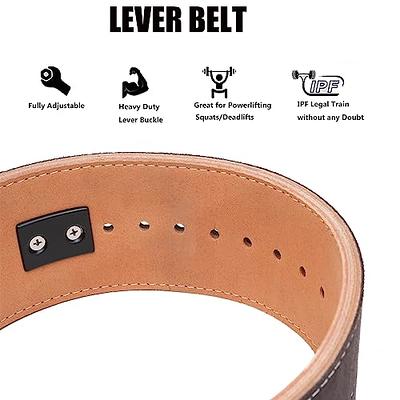 Powerlifting Lever Buckle 10mm Belt - Black