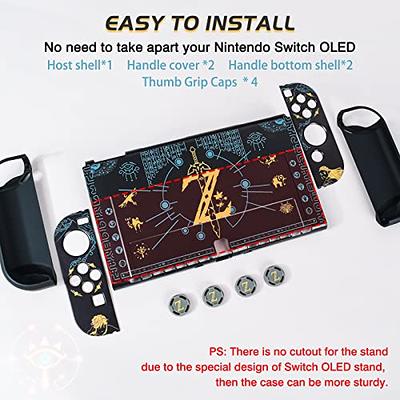 DLseego Switch OLED Skin Sticker Zelda Pattern Full Wrap Skin Protective  Film Sticker Design for Switch OLED New Switch Model Joy-con Controller