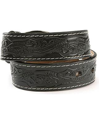 Jadive Western Leather Buckle Belts Cowboy Longhorn Bull Pattern Buckle Belt  Floral Engraved Buckle Belt for Men (Black, 39 Inch) at  Men's  Clothing store