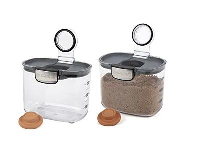 Progressive International ProKeeper+ Clear Plastic Airtight Food Baker's  Kitchen Storage Organization Container Canister Set with Magnetic  Accessories, 2- Piece Set (Brown Sugar 1.5-Quart) - Yahoo Shopping