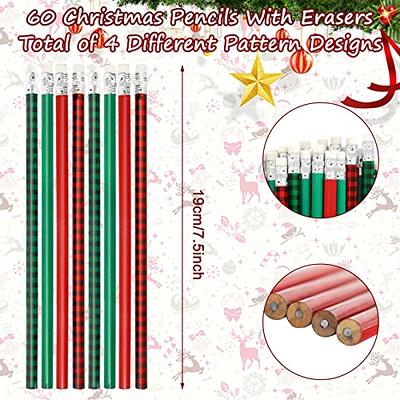 60pcs, Christmas Themed Erasers Assortment, Including Christmas